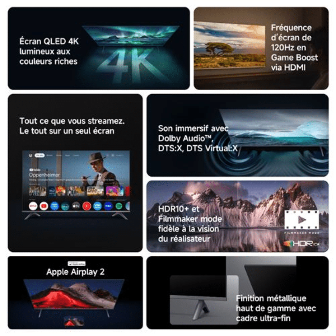 Xiaomi Televiseur A Pro 65 Qled 2026 L65Mb Apme — Xiaomi au Maroc | Connecto.ma
