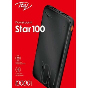 Power Bank Itel Star100 10000Mah Noir — Connecto au Maroc | Connecto.ma