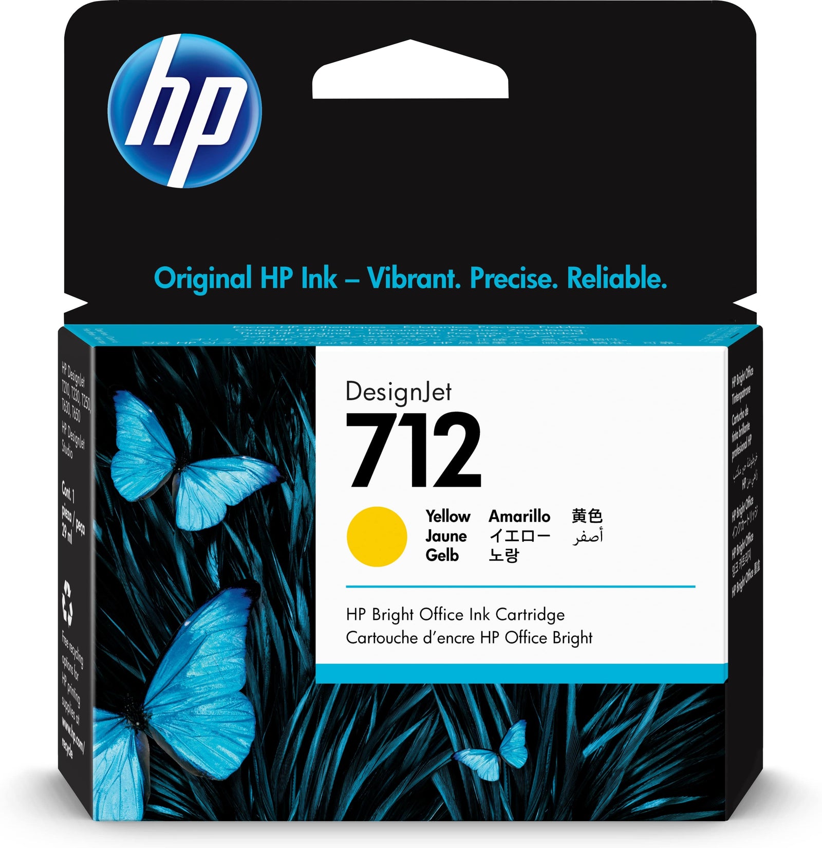 Cartouche Dencre Grande Capacite Hp 712 Yellow — HP au Maroc | Connecto.ma