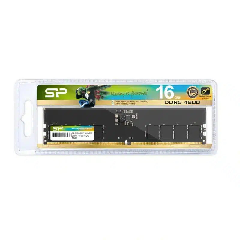 Barette De Memoire Silicon Power 16 Go Ddr5 4800 Mhz Ecc Sp016Gblvu480F02 — Connecto au Maroc | Connecto.ma