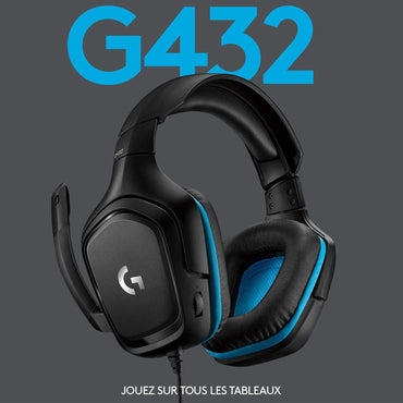Casque Avec Fil Gamer Logitech G432 5099206082410 — Logitech au Maroc | Connecto.ma