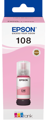Epson108 Rouge Clair Bouteille Dencre Ecotank Dorigine C13T09C64A — Epson au Maroc | Connecto.ma