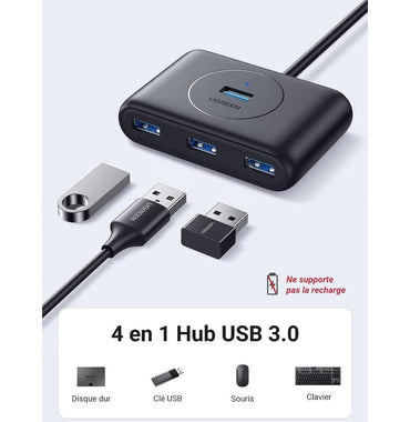 Ugreen Hub Usb 3 0 4 En 1 1M 20291 — Connecto au Maroc | Connecto.ma