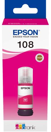 Epson108 Rouge Bouteille Dencre Ecotank Dorigine C13T09C34A — Epson au Maroc | Connecto.ma