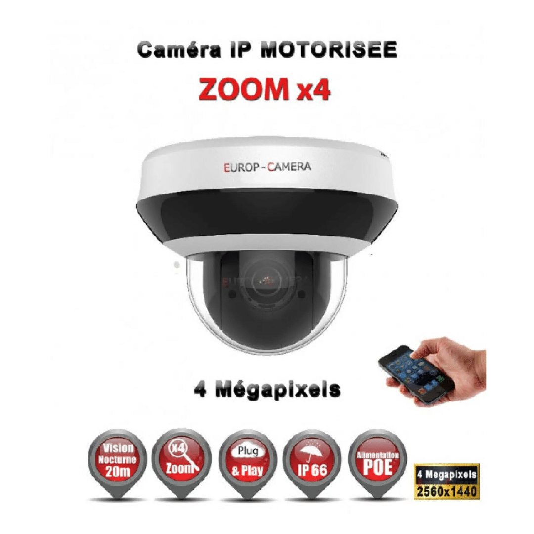 Hikvision Kit Video Surveillance Pro Ip 10X Cameras Poe Domes Motorisee Ir 20M 4 Mp Enregistreur Nvr 16 Canaux H265 3000Go Irmpbbe0Llis — Hikvision au Maroc | Connecto.ma