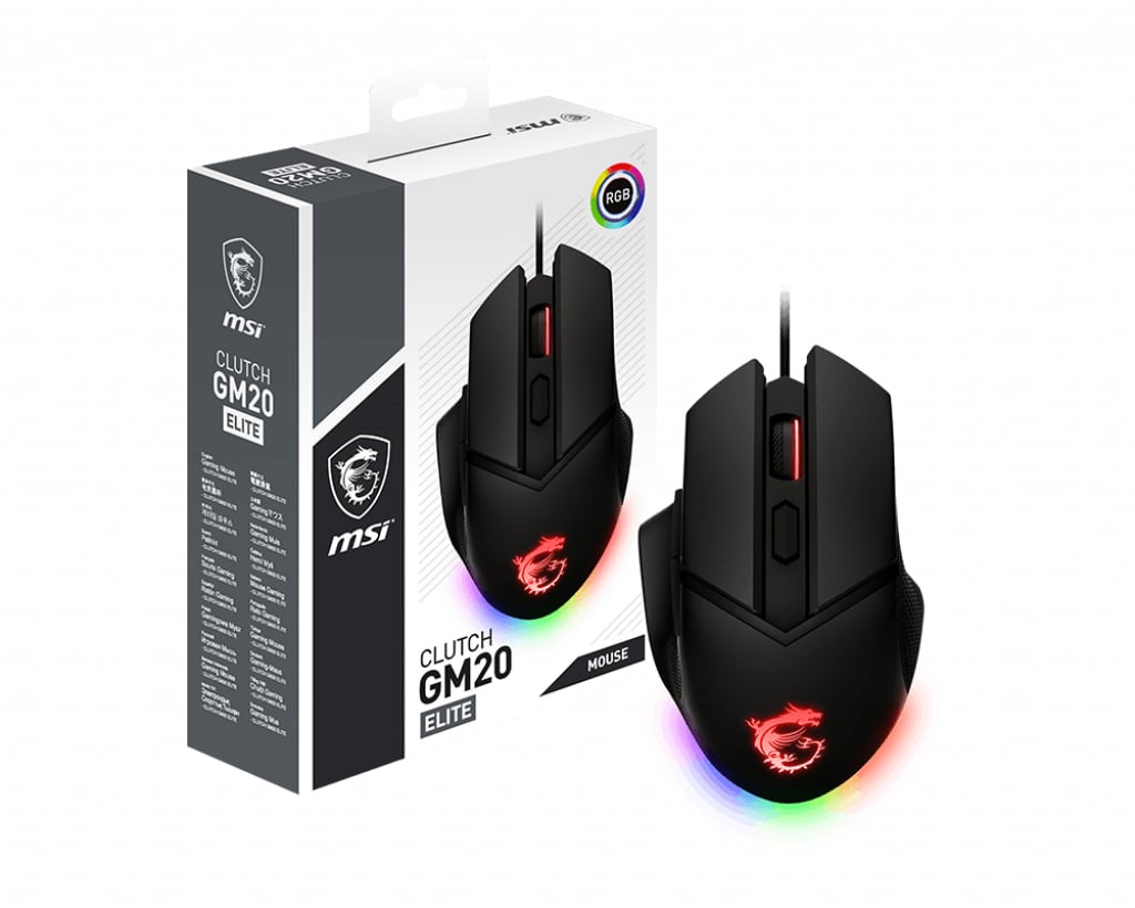 Souris Gaming Filaire Msi Clutch Gm20 Elite S12 0400D00 C54 — MSI au Maroc | Connecto.ma