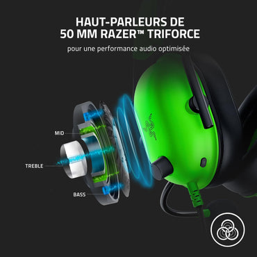 Casque Gamer Avec Fil Razer Blackshark V2 X Vert 8886419379522 — Razer au Maroc | Connecto.ma