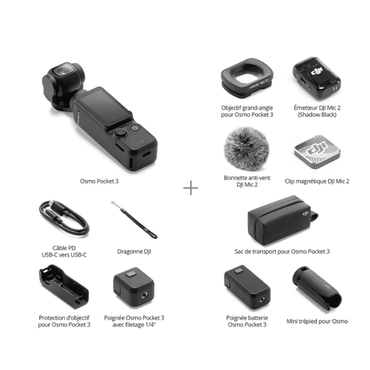 Dji Osmo Pocket 3 Creator Combo Cp Os 00000302 01 — Connecto au Maroc | Connecto.ma