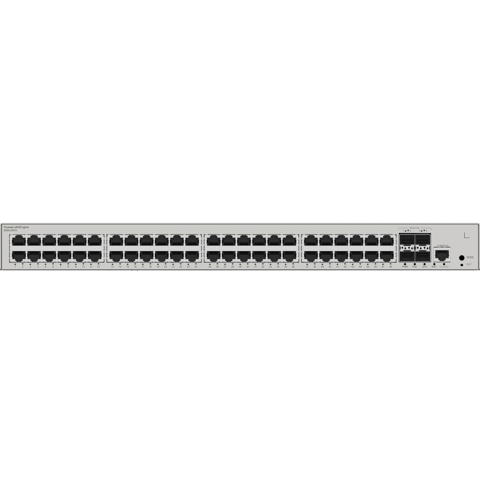 Switch Huawei Ekitengine S310 48P4X 48Ports 98012385 — Huawei au Maroc | Connecto.ma