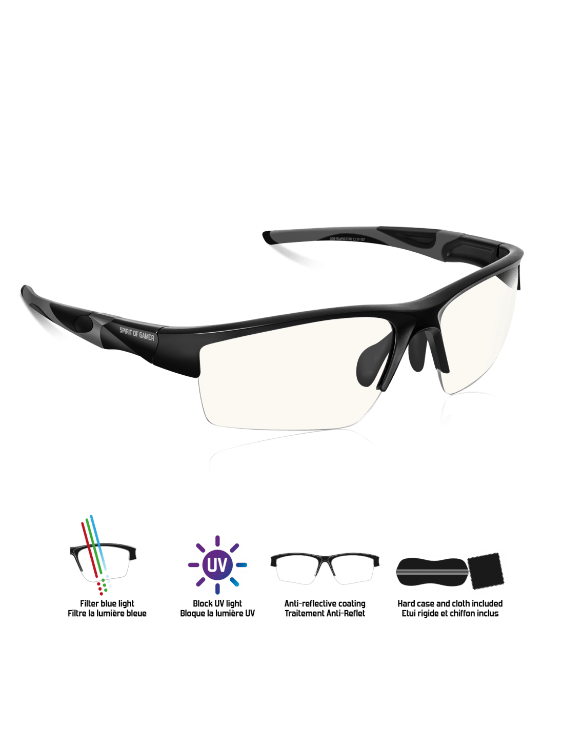 Lunettes De Protection Spirit Of Gamer Pro Retina — Connecto au Maroc | Connecto.ma