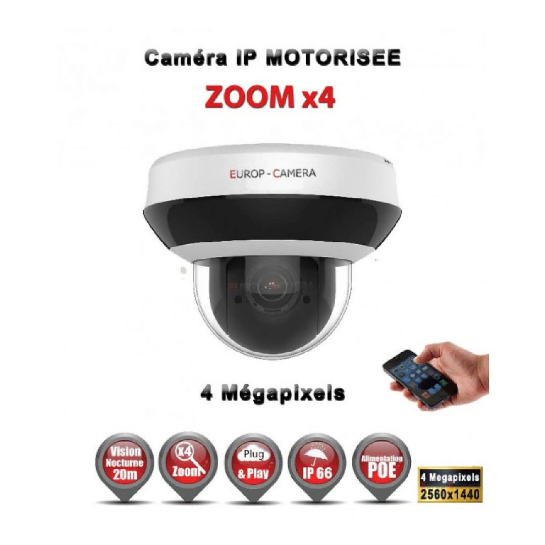 Hikvision Kit Video Surveillance Pro Ip 16X Cameras Poe Domes Motorisee Ir 20M 4 Mp Enregistreur Nvr 16 Canaux H265 3000Go Irx31Yh5Lmis — Hikvision au Maroc | Connecto.ma