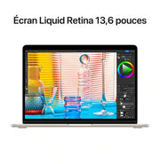 Apple Macbook Air M2 13 Pouces 2022 Lumiere Stellaire 16 Go 256 Go Mc7W4Fn A — Apple au Maroc | Connecto.ma