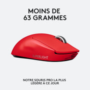 Souris Gamer Sans Fil Logitech G Pro X Superlight Rouge 910 006785 — Logitech au Maroc | Connecto.ma