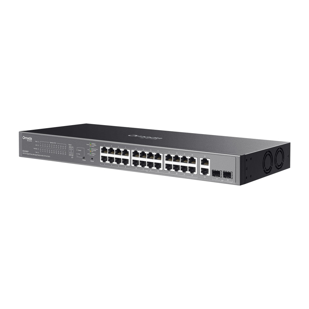Gigabit Omada Switch Rg Es228Gs P 28 Ports 24 Poe 2Sfp 370W Es228Gp — Connecto au Maroc | Connecto.ma