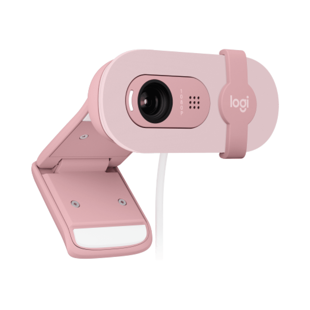 Logitech Webcam Brio 100 Full Hd Rose 960 001623 — Logitech au Maroc | Connecto.ma