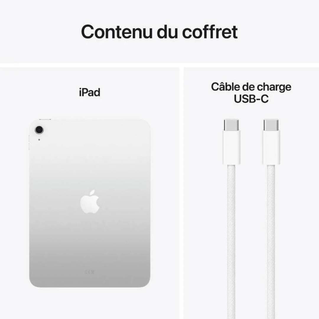Apple Ipad 11 A16 Wi Fi 128Gb Silver Md3Y4Qa A — Apple au Maroc | Connecto.ma