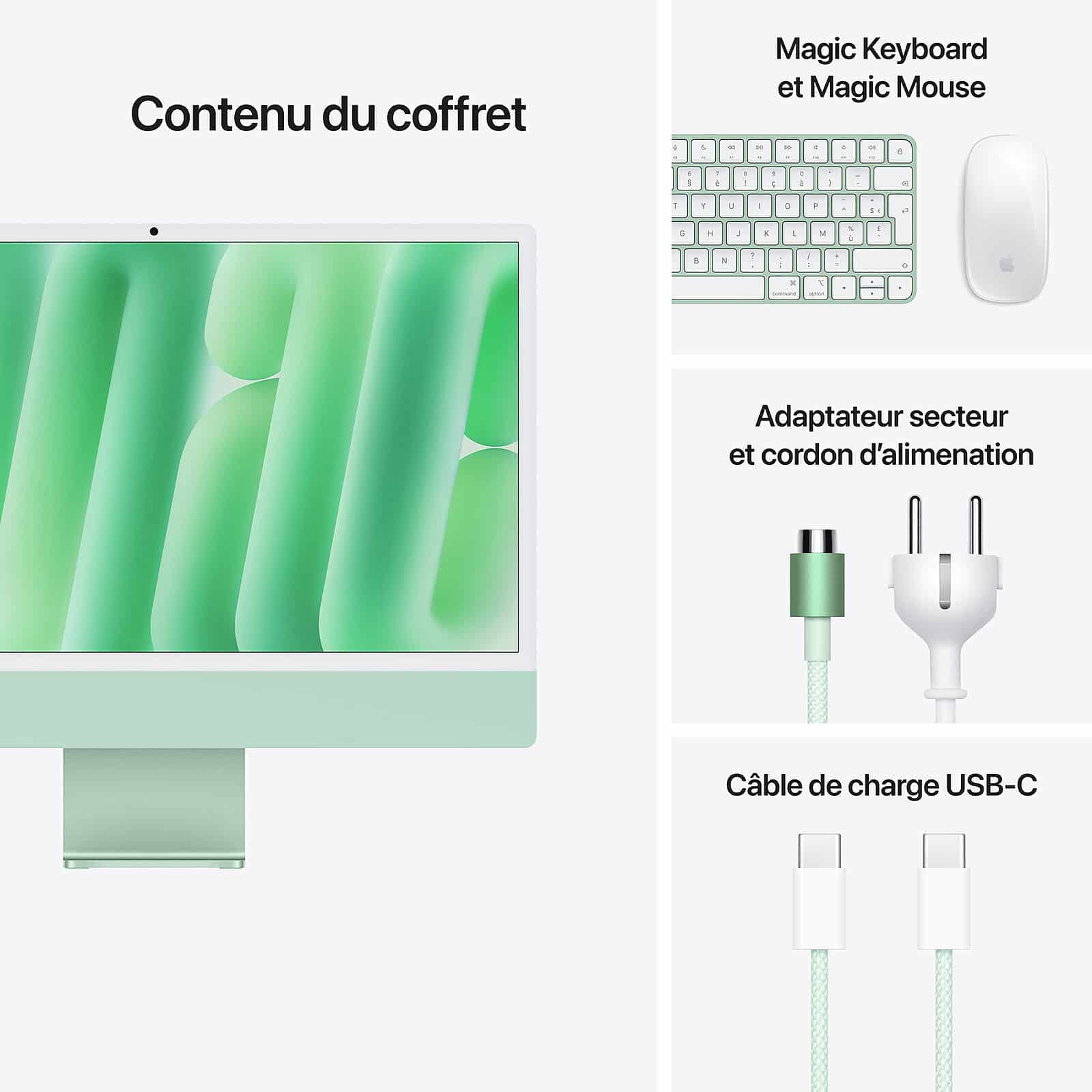 Apple Imac M4 2024 24 16 Go 512 Go Vert Mwv03Fn A — Apple au Maroc | Connecto.ma