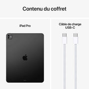 Apple Ipad Pro M4 2024 13 Pouces 256 Go Wi Fi Cellular Noir Sideral Mvxr3Qa A — Apple au Maroc | Connecto.ma