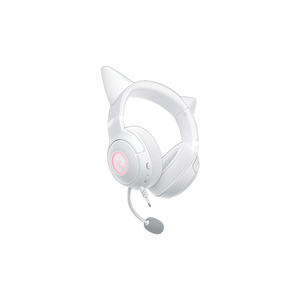 Razer Kraken Kitty V2 Casque Gaming Blanc 8887910060971 — Razer au Maroc | Connecto.ma