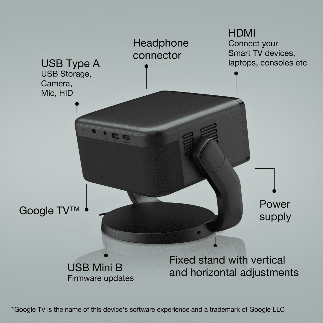 Epson Ef 22B Mini Projecteur Laser Intelligent 1000 Lumens V11Hb38140 — Epson au Maroc | Connecto.ma