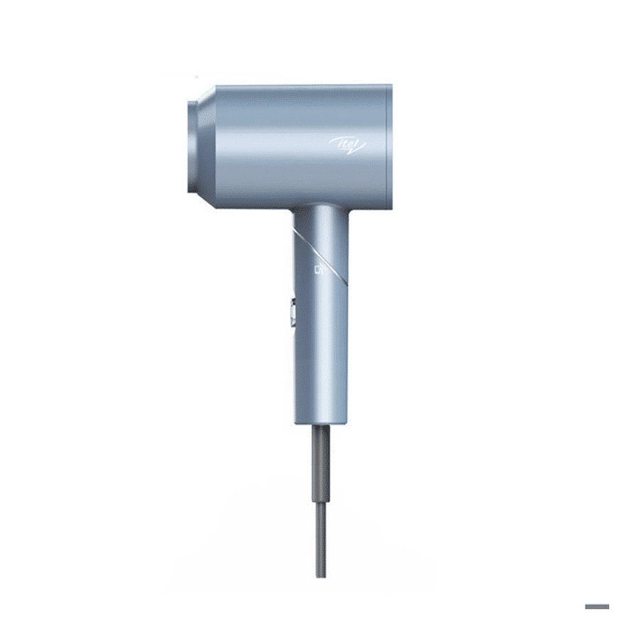Seche Cheveux Itel Hair Dryer D31 Blue Silver — Connecto au Maroc | Connecto.ma