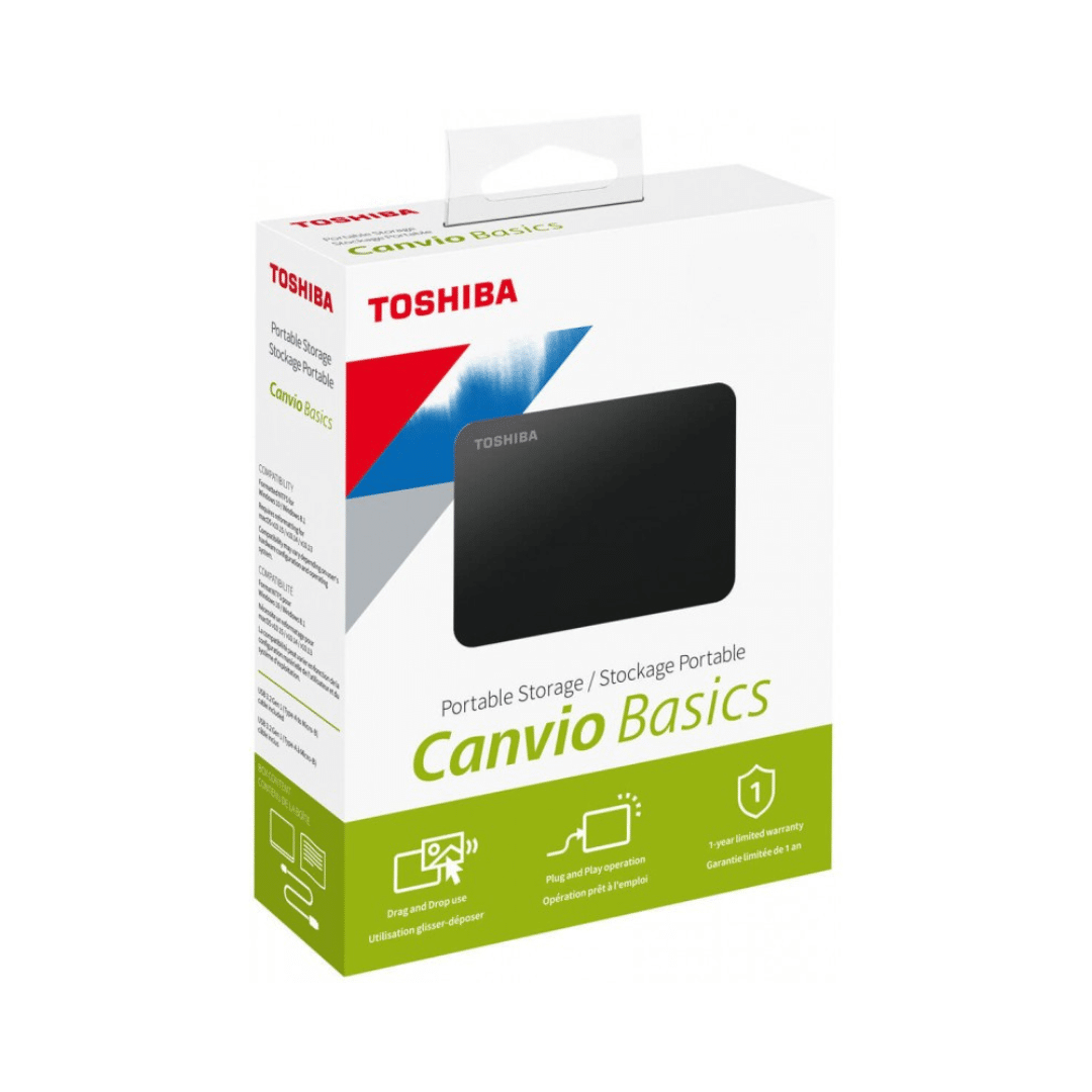 Toshiba Disque Dur Externe Canvio Usb 3 0 2 To Noir Hdtb520Mk3Aa — Toshiba au Maroc | Connecto.ma