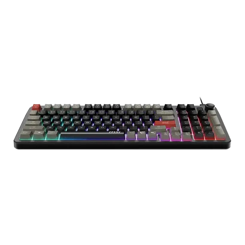 Clavier Gaming Rétroéclairé MSI FORGE GK110 – AZERTY — vue 5 — Connecto.ma