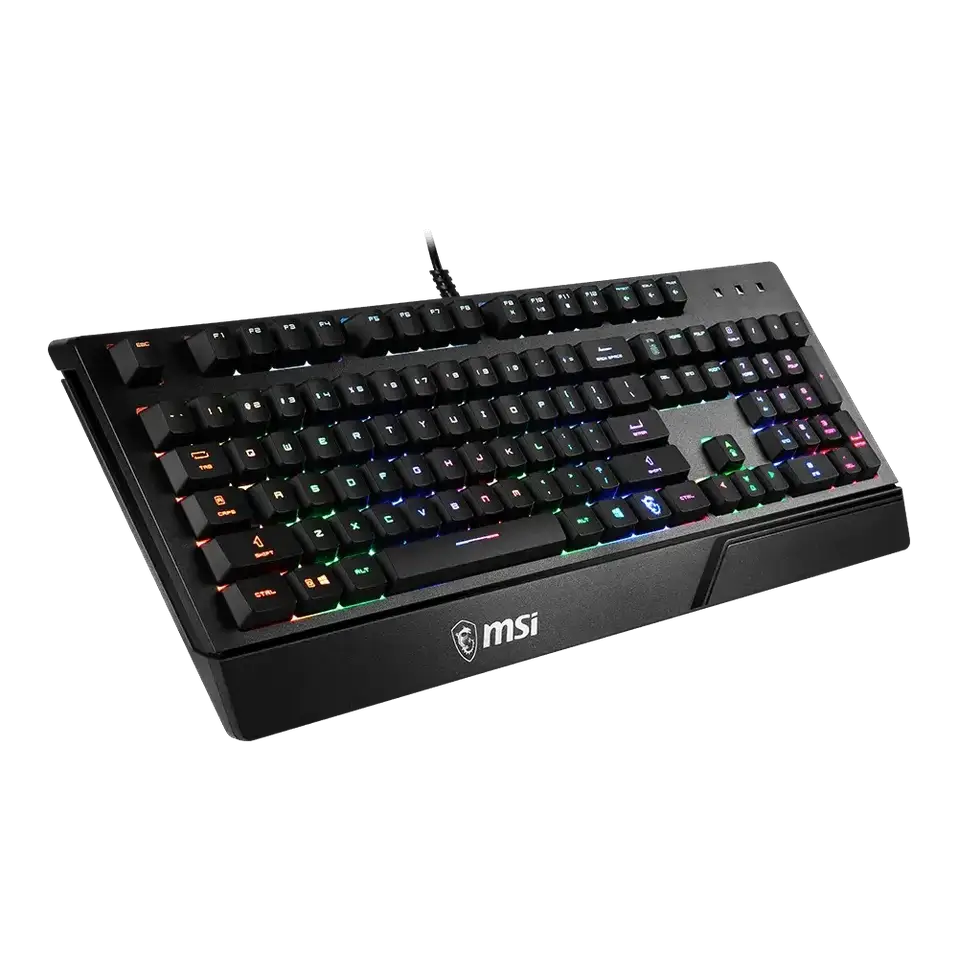 Clavier gaming rétroéclairé MSI VIGOR GK20 — vue 3 — Connecto.ma