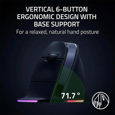 Razer Pro Click V2 Vertical – Souris Sans Fil Gamer Ergonomique (8886419334682) Connecto.ma