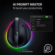 Razer Pro Click V2 Vertical – Souris Sans Fil Ergonomique — vue 3 — Connecto.ma