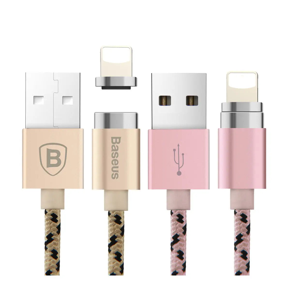 Câble magnetique Lightning-Micro usb Baseus Insnap — vue 2 — Connecto.ma