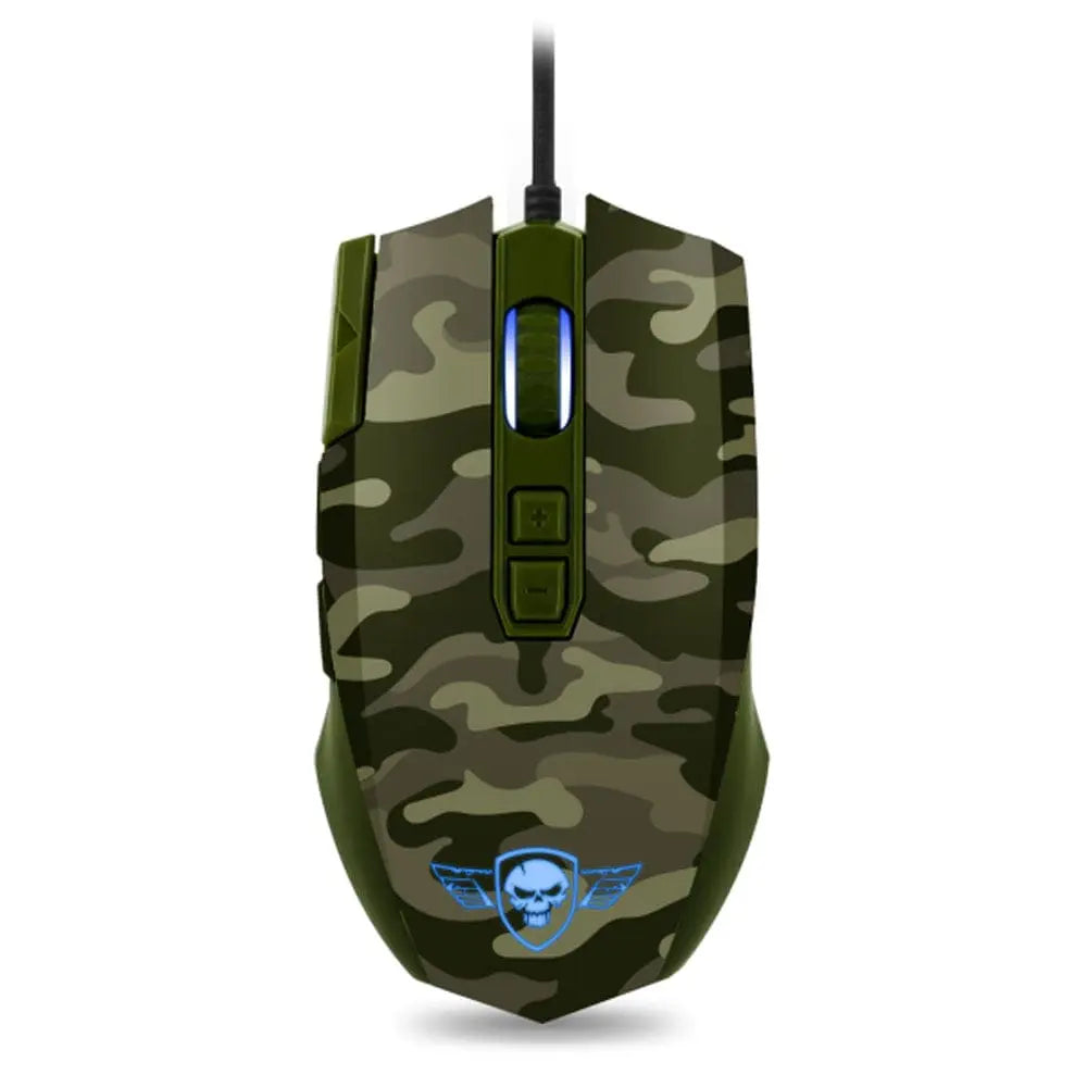 Souris avec fil gamer Spirit of Gamer Elite-M50 Army Edition 2 – RGB — vue 2 — Connecto.ma
