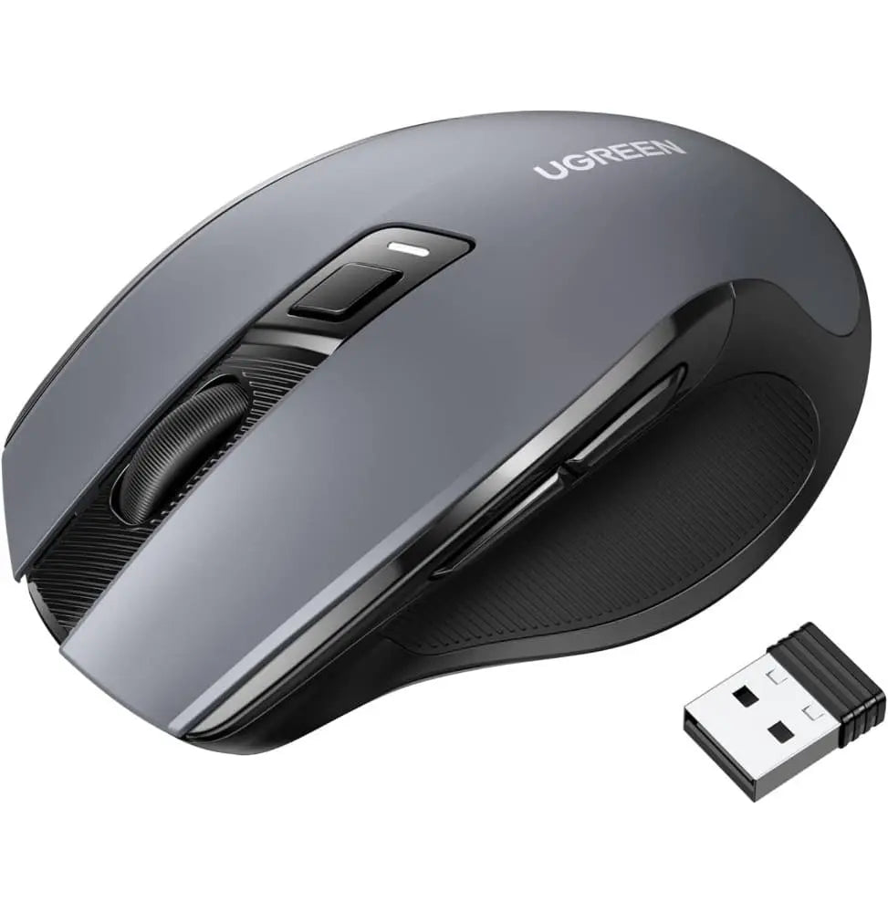 Souris sans fil Ugreen Design Ergonomique 2.4GHz – Noir (90545) Connecto.ma