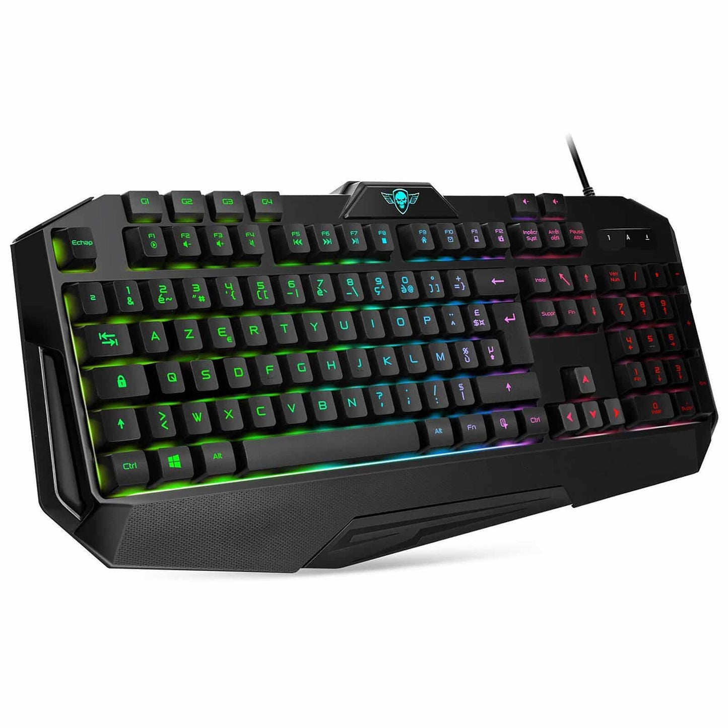 Clavier avec fil gamer Spirit of Gamer Pro-K8 – RGB (PRO-K8) Connecto.ma