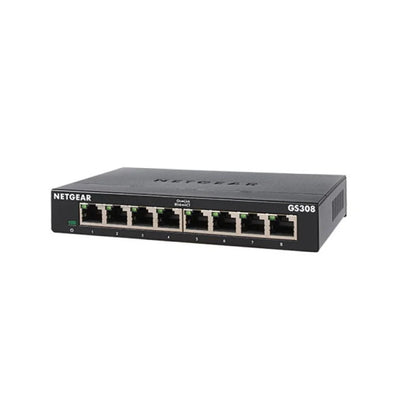 Switch NETGEAR 8 ports PoE+ 10/100/1000 Mbps NON MANAGEABLE (GS308-300UKS) — Maroc