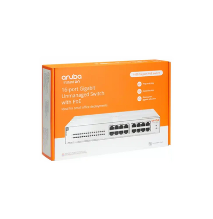 Switch Aruba Instant On 1430 16G classe 4 PoE 124 W (R8R48A) Connecto.ma