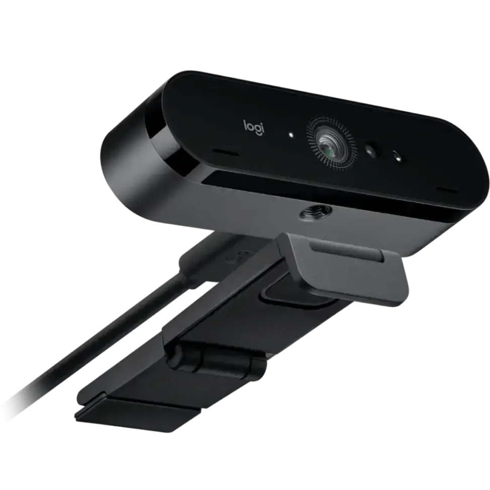 Webcam Logitech Brio 4K Ultra HD — vue 3 — Connecto.ma