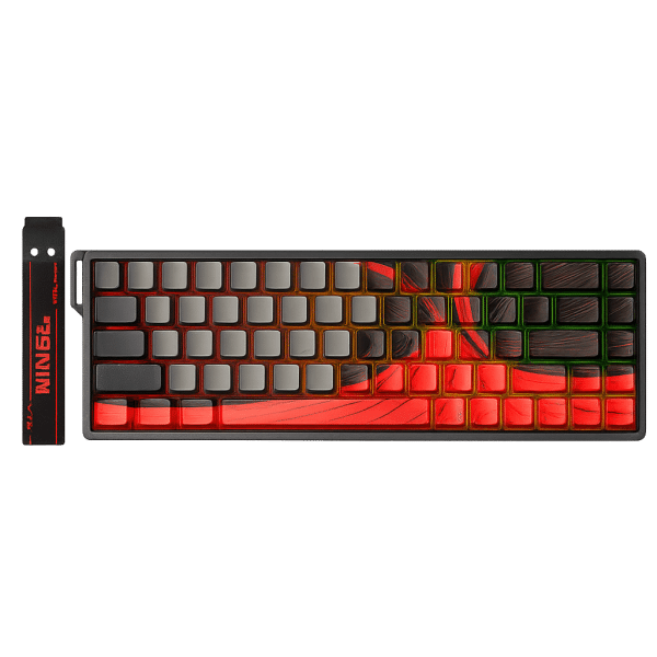 AULA WIN 68 HE MAX – 8000 Hz & Switchs Magnétiques (Rouge Noir) – Image 2