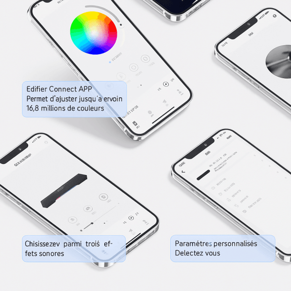 Haut-Parleur de Bureau Bluetooth Edifier M25 – Son Stéréo Haute Définition, Éclairage LED RGB – Image 3
