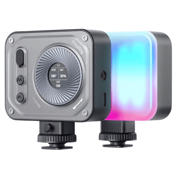 SmallRig Vibe P108 Pro – Mini Lumière Vidéo LED RGBWW 5W | Écran LCD & Effets Spéciaux