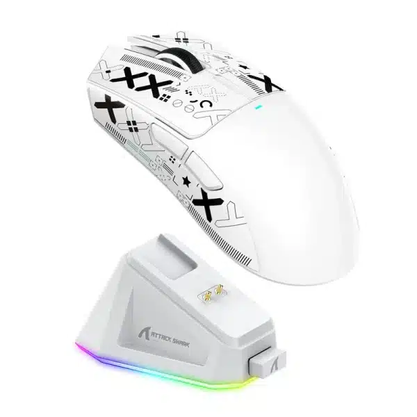 Souris Gaming Sans Fil Attack Shark X11 – Performance Pro + Station de Charge