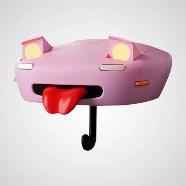 Support mural pour clés – Design Voiture Élégant | Accessoire Déco en ABS pour Passionnés d’Automobile – Image 3