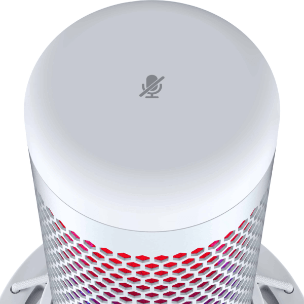 HyperX QuadCast S Blanc – Microphone USB RGB Streaming – Image 3
