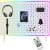 Pegboard Murale LED 56,5*37,5 cm – Organisation Polyvalente pour Maison, Bureau et Gaming (Blanc)