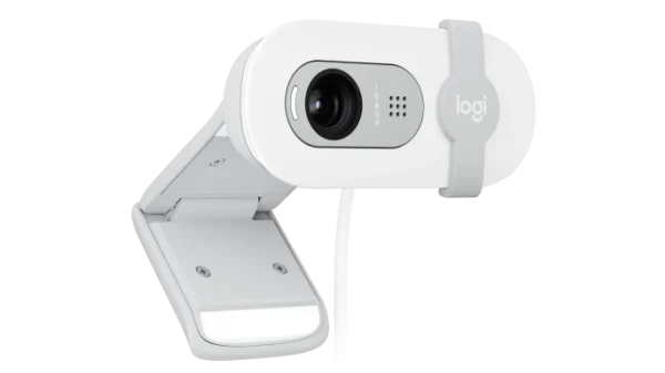 Logitech BRIO 100 – Webcam Full HD 1080p avec Micro Blanc