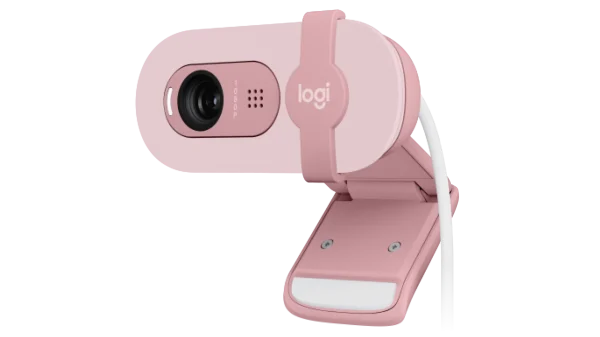 Logitech BRIO 100 – Webcam Full HD 1080p avec Micro Rose – Image 2