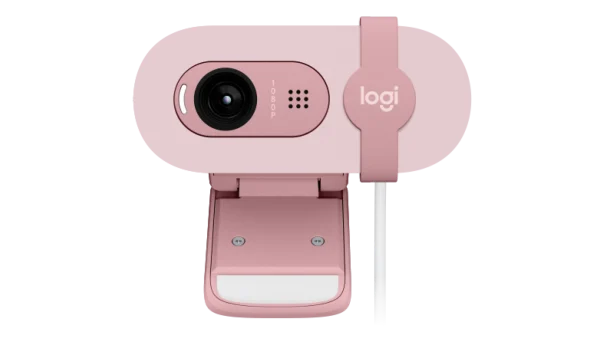 Logitech BRIO 100 – Webcam Full HD 1080p avec Micro Rose – Image 3