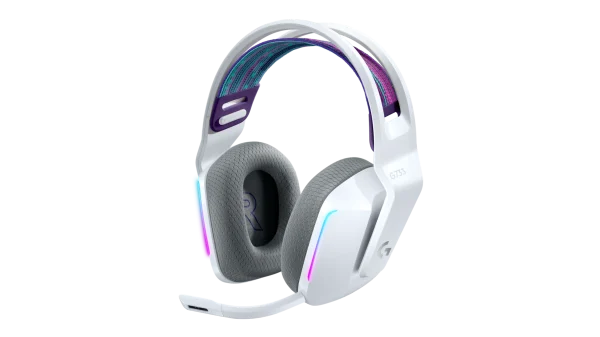 Logitech G733 Lightspeed Blanc – Casque Gaming Sans Fil RGB |