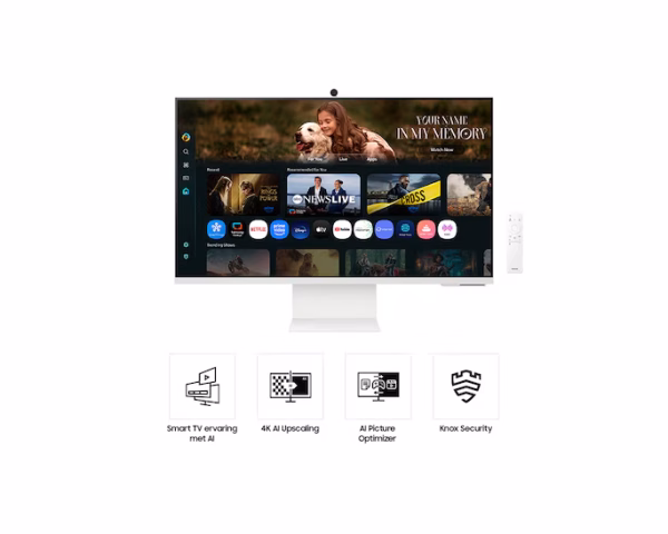 Samsung M8 M80F Moniteur Smart AI 32″ UHD 4K avec camera (LS32FM801UUXEN) – Image 5